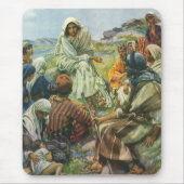 Jezus Christus Sermon op de berg, religie Muismat (Voorkant)