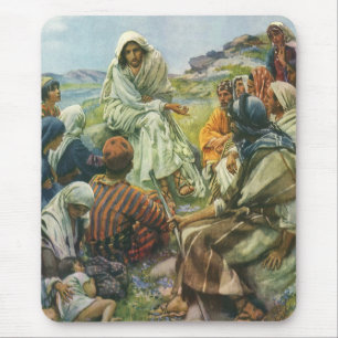 Jezus Christus Sermon op de berg,  religie Muismat