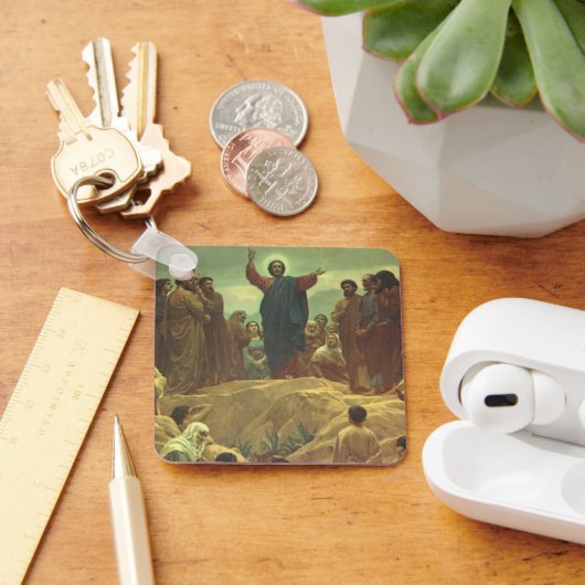Jezus Christus Sermon op de berg, religie Sleutelhanger (Bureau)