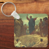 Jezus Christus Sermon op de berg, religie Sleutelhanger (Voorkant)