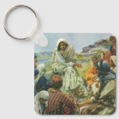 Jezus Christus Sermon op de berg,  religie Sleutelhanger (Voorkant)