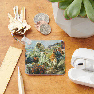 Jezus Christus Sermon op de berg,  religie Sleutelhanger
