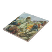 Jezus Christus Sermon op de berg,  religie Tegeltje (Zijkant)