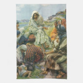 Jezus Christus Sermon op de berg, religie Theedoek (Verticaal)