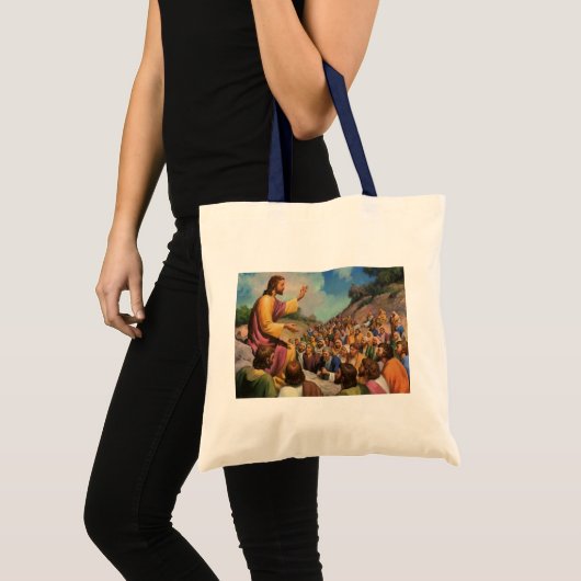 Jezus Christus Sermon op de berg,  religie Tote Bag (Voorkant (product))