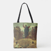Jezus Christus Sermon op de berg,  religie Tote Bag (Achterkant)