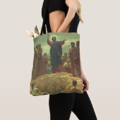 Jezus Christus Sermon op de berg,  religie Tote Bag (Dichtbij)