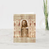 Jezus Christus Shroud van Turijn Heilig Gezicht Kaart (Voorkant)