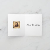 Jezus Christus Shroud van Turijn Heilig Gezicht Kaart (Binnen)