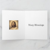 Jezus Christus Shroud van Turijn Heilig Gezicht Kaart (Binnen)