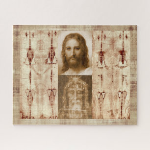 Jezus Christus Shroud van Turijn Heilig Gezichtsof Legpuzzel