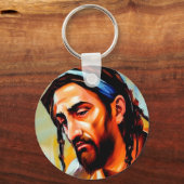 Jezus Christus Sleutelhanger voor geluk en zegenin (Voorkant)