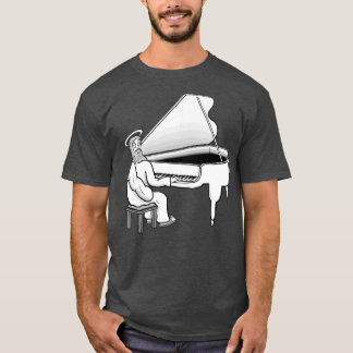 Jezus Christus speelt de grote piano T-shirt