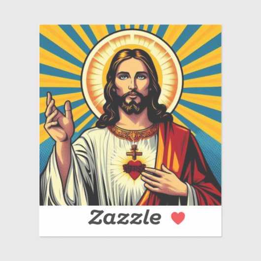 Jezus Christus Sticker (Vel)