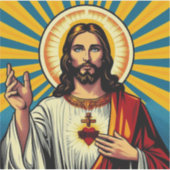 Jezus Christus Sticker (Voorkant)