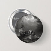 Jezus Christus stileert de Tempest Ronde Button 5,7 Cm (Voorkant /achterkant)