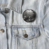 Jezus Christus stileert de Tempest Ronde Button 5,7 Cm (In situ)