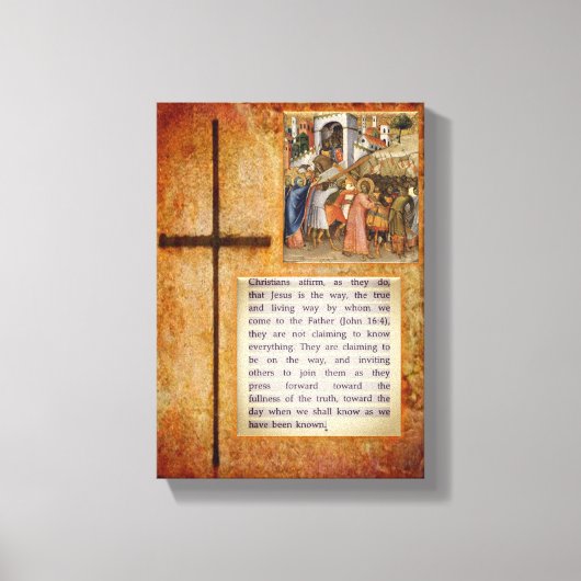 Jezus Christus Stretted Canvas Print Canvas (Voorkant)