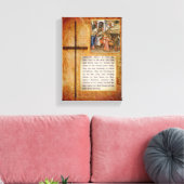 Jezus Christus Stretted Canvas Print Canvas (Insitu (Woonkamer))