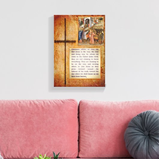Jezus Christus Stretted Canvas Print Canvas (Insitu (Woonkamer))