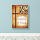 Jezus Christus Stretted Canvas Print Canvas (Insitu (Houten vloer))