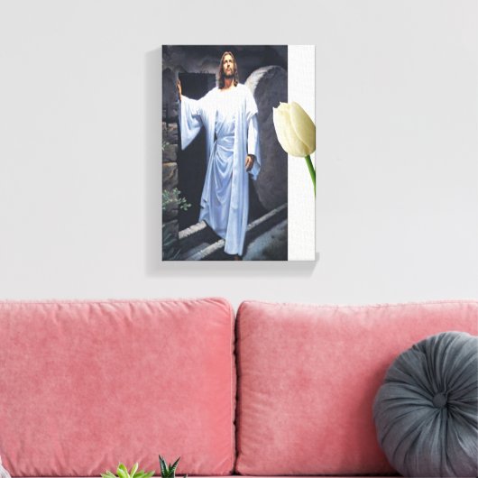 Jezus Christus Stretted Canvas Print Canvas (Insitu (Woonkamer))