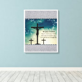 Jezus Christus Stretted Canvas Print Canvas (Insitu (Houten vloer))