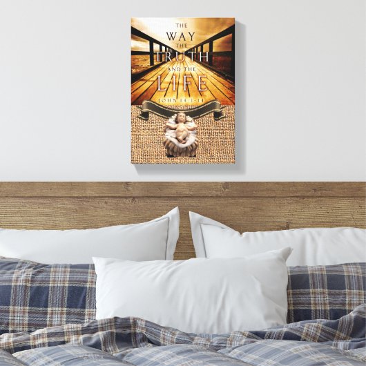 Jezus Christus Stretted Canvas Print Canvas (Insitu (Slaapkamer))