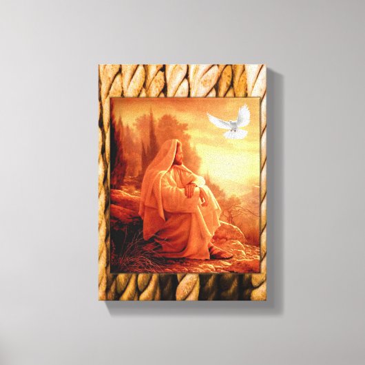 Jezus Christus Stretted Canvas Print Canvas (Voorkant)