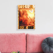 Jezus Christus Stretted Canvas Print Canvas (Insitu (Woonkamer))