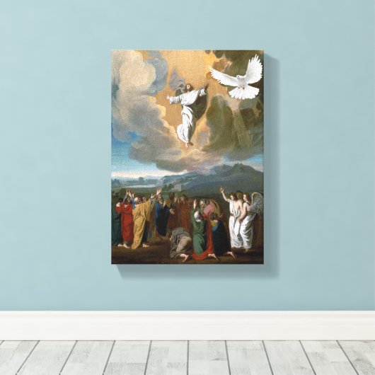 Jezus Christus Stretted Canvas Print Canvas (Insitu (Houten vloer))