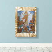 Jezus Christus Stretted Canvas Print Canvas (Insitu (Houten vloer))
