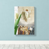Jezus Christus Stretted Canvas Print Canvas (Insitu (Houten vloer))
