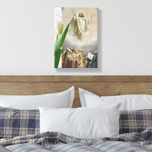 Jezus Christus Stretted Canvas Print Canvas (Insitu (Slaapkamer))