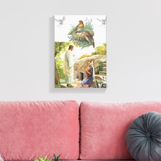 Jezus Christus Stretted Canvas Print Canvas (Insitu (Woonkamer))
