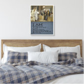 Jezus Christus Stretted Canvas Print Canvas (Insitu (Slaapkamer))