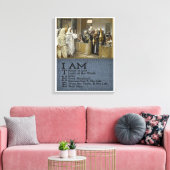 Jezus Christus Stretted Canvas Print Canvas (Insitu (Woonkamer))