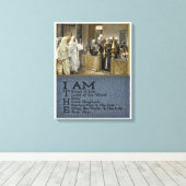 Jezus Christus Stretted Canvas Print Canvas (Insitu (Houten vloer))