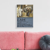 Jezus Christus Stretted Canvas Print Canvas (Insitu (Woonkamer))