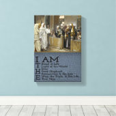 Jezus Christus Stretted Canvas Print Canvas (Insitu (Houten vloer))