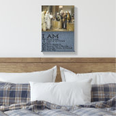 Jezus Christus Stretted Canvas Print Canvas (Insitu (Slaapkamer))