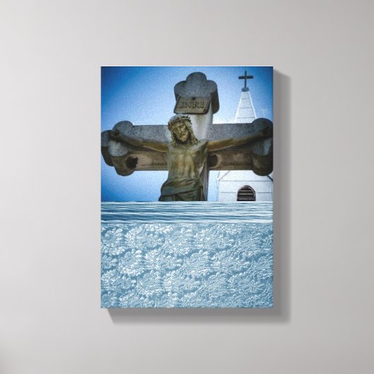 Jezus Christus Stretted Canvas Print Canvas (Voorkant)