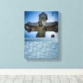 Jezus Christus Stretted Canvas Print Canvas (Insitu (Houten vloer))