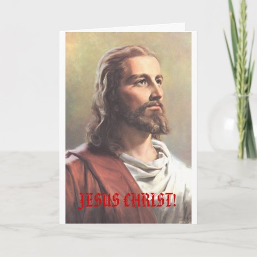 JEZUS CHRISTUS! superster kerstkaart Feestdagen Kaart (Voorkant)