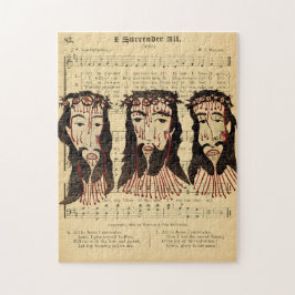 Jezus Christus Thorn Crown Folk kunst schilderen Legpuzzel