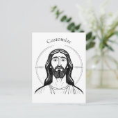 Jezus Christus Thunder_Cove Briefkaart (Staand voorkant)