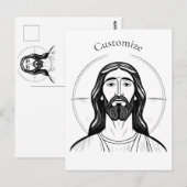Jezus Christus Thunder_Cove Briefkaart (Voorkant / Achterkant)