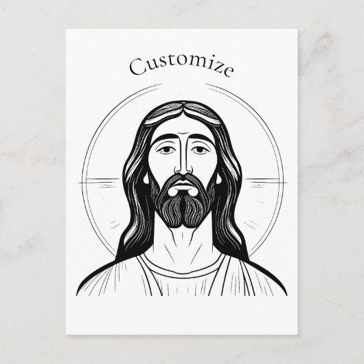 Jezus Christus Thunder_Cove Briefkaart (Voorkant)