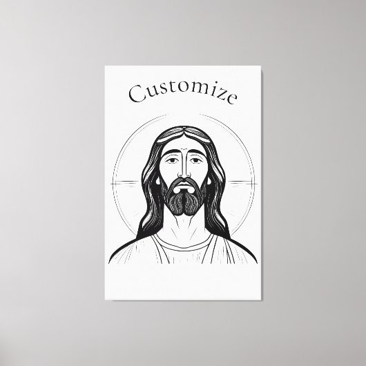 Jezus Christus Thunder_Cove Canvas Afdruk (Voorkant)