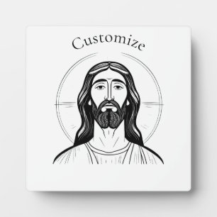 Jezus Christus Thunder_Cove Fotoplaat